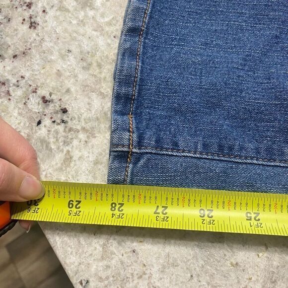 -‎ Women’s indigo, blue maternity boot, cut, jeans, size large - Picture 7 of 7